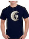 Gildan T-shirt Bărbătesc cu Mânecă Scurtă Albastru