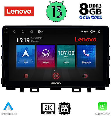 Lenovo Car-Audiosystem für Kia Rio 2018> (Bluetooth/USB/AUX/WiFi/GPS/Apple-Carplay/Android-Auto) mit Touchscreen 9"
