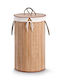 Zeller Καλάθι Απλύτων Bamboo 55lt με Καπάκι 35x60x60cm Καφέ