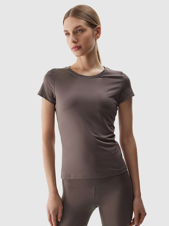 4F Women's Athletic T-shirt Brown