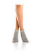 Inizio Damen Einfarbige Socken Gray 1Pack