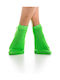 Inizio Women's Solid Color Socks Green