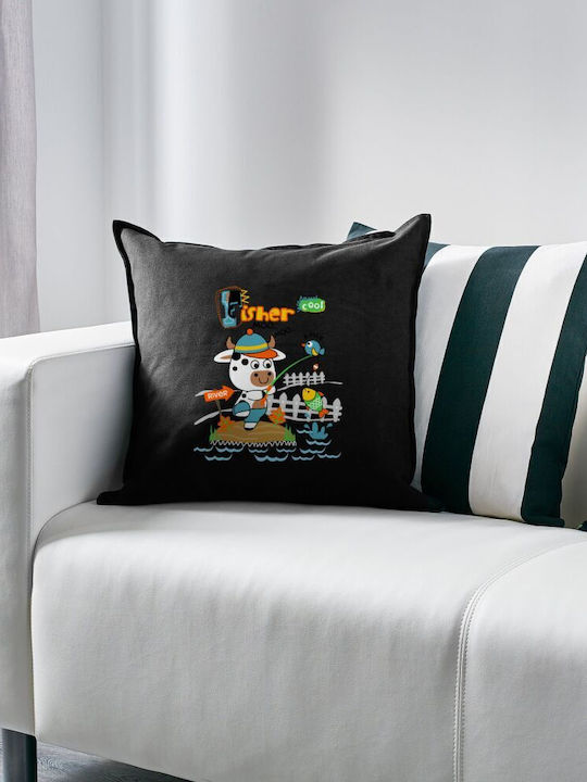 Koupakoupa Kids Decorative Pillow Black KP 22723 Pillow 50x50cm