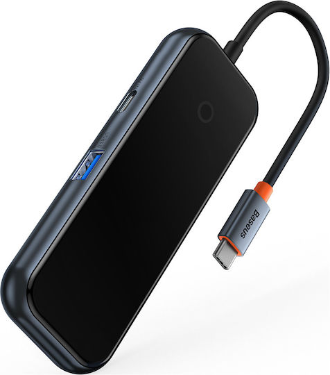 Baseus Acmejoy Hub 2 Θυρών USB 3.0 με σύνδεση USB-C Γκρι