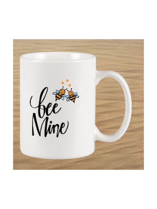 Bee Mine Mug White