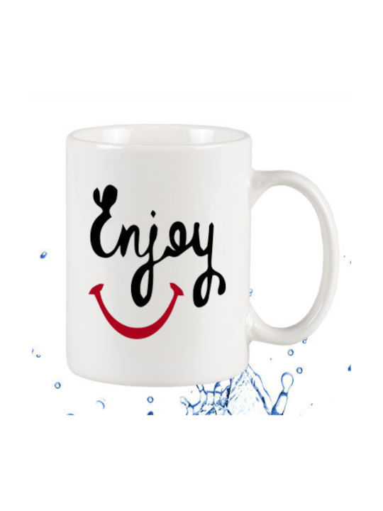 Enjoy Tasse Keramik Weiß 295ml 1Stück