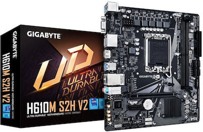 Gigabyte H610M S2H V2 rev. 1.0 Motherboard Micro ATX with Intel 1700 Socket