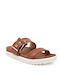 Women's Flat Sandals in Brown Color