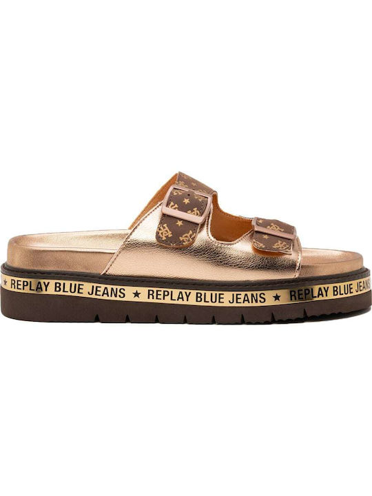 Replay Anatomic Women's Sandals Gold