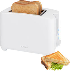 Bomann TA 6065 CB Toaster 2 Schlitze 750W Weiß