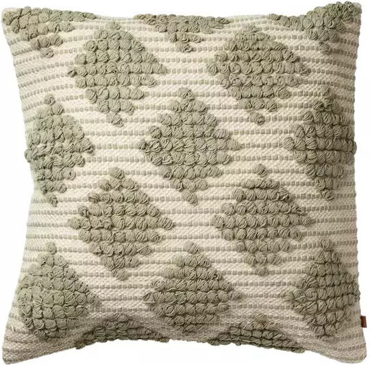 Affari Throw Pillow Minna Green / Cream 50x50cm