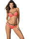 M-391 Set Bikini Push Up Κόκκινο