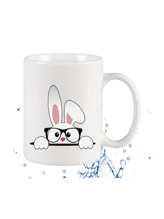 Κουνελάκι Γυαλιά Mug White