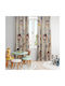 Kids Rod Pocket Curtain Multicolour Α129 270x280cm