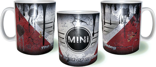 Rock Deal Mini Cooper Κούπα Κεραμική Κόκκινη 325ml