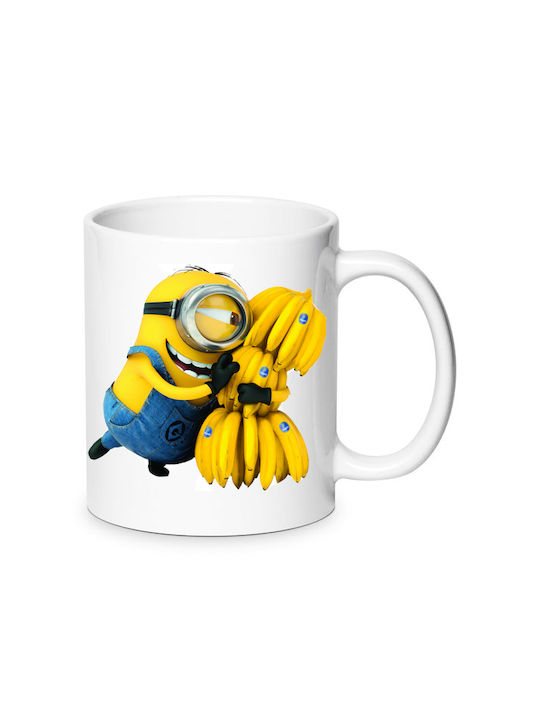 Minions Κούπα Κεραμική Λευκή 330ml