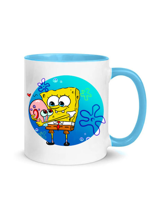 Spongebob Cană Ceramică Albă 330ml 1buc