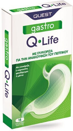Quest Gastro Q Life Special Food Supplement 15 Chewable Tablets