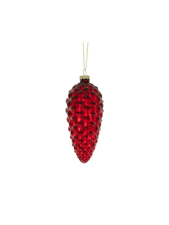 Ornament suspendat Glob De sticlă Burgundy 6buc Set 6buc