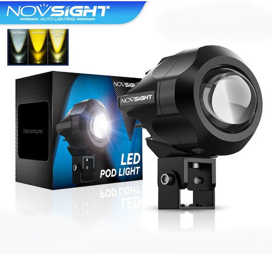 Handheld Spotlight LED with Maximum Brightness 3000lm Black