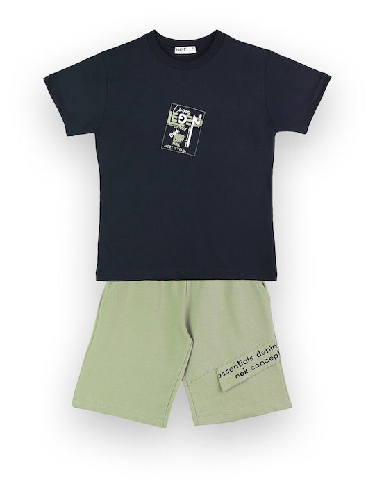 Nek Kids Wear Set Summer 2pcs Blue/hawk