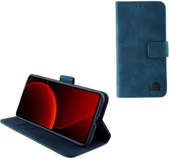 Lime Book Piele artificială / Silicon / Piele Albastru (Xiaomi 13T / 13T Pro)