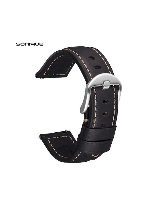Sonique Λουράκι Μαύρο (Universal 22mm)