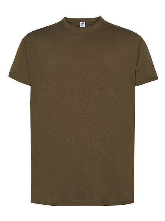 JHK Ανδρικό Διαφημιστικό T-shirt Κοντομάνικο Χακι
