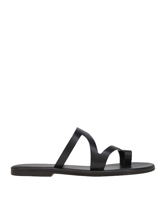 Kalogirou Leder Flache Sandalen für Damen in Sc...
