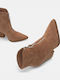 Wildleder Stiefeletten Damen Braun
