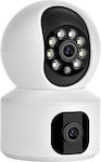 Andowl IP Cameră de Supraveghere Wi-Fi 3MP Full HD+ cu Comunicare Bidirecțională și cu Lanternă 3.6mm