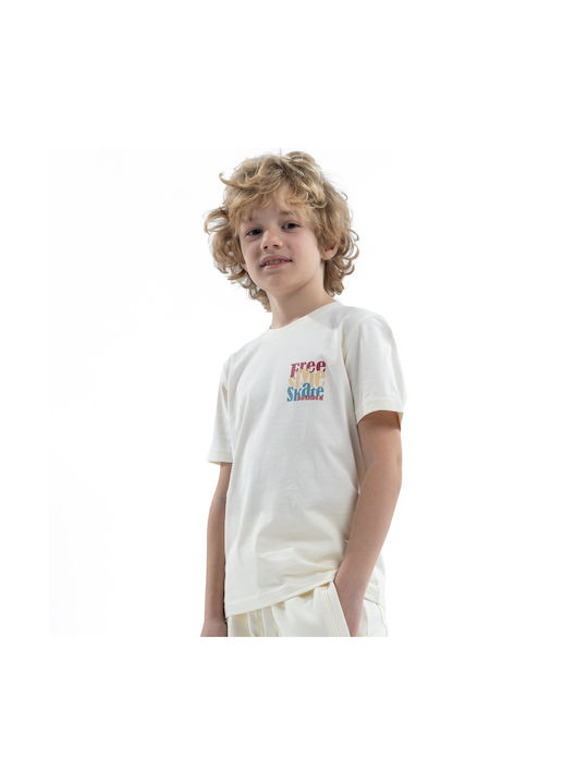 District75 Kids T-shirt Ecru