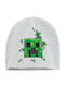 Minecraft Детска Шапка Сив