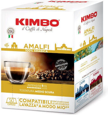 Kimbo Капсули Еспресо Amalfi Съвместими с машина LavAzza A Modo Mio 50капси