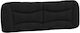 vidaXL LED Headboard Cushion Fabric Black 160x48cm