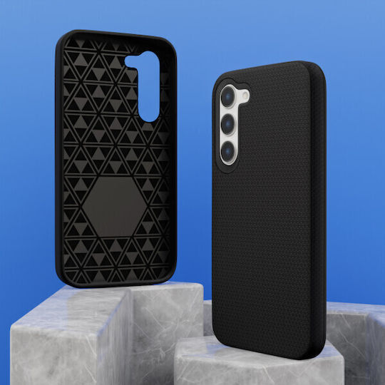 Prio Protective Back Cover Plastic / Silicone Black for Galaxy S24+