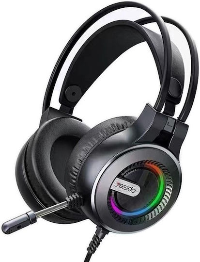 Yesido EK02 Надушници Гейминг Слушалки с Свързаност 2x3,5 мм USB за PC PS4 PS5 XBOX