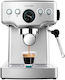 Cecotec Power Espresso 20 Barista Mini Μηχανή Espresso 1465W Πίεσης 20bar Ασημί 01982