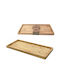 ArteLibre Bamboo Rechteckig Serviertablett aus Bambus in Braun Farbe 37x17x1.5cm 06511516 1Stück