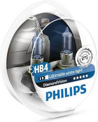 Philips Lamps Car Diamond Vision HB4-9006 Halogen 5000K Cold White 12V 55W 1pcs