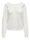 Only Women's Summer Blouse Cotton Long Sleeve White