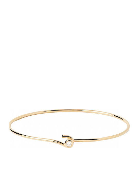Гривна маншет Pdpaola Essentials Siena Silver с 18k златно покритие Pu01-619-u