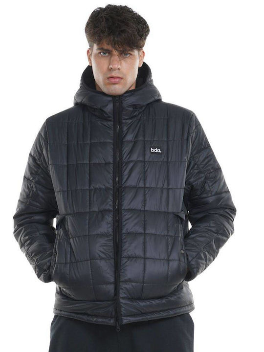 Body Action Men's Winter Puffer Jacket BLACK