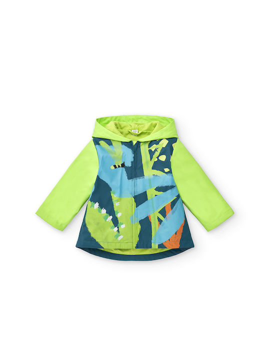 Tuc Tuc Waterproof Kids Casual Jacket with Hood Green