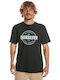 Quiksilver Ανδρικό T-shirt Κοντομάνικο Black