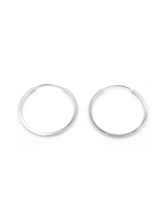 Poco Loco Earrings Hoops made of Silver