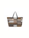 Damentasche Schultertasche Taupe