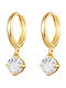 Copper Earrings Fashionable Classic K05 Gold