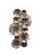 Venus 3D Wall Decor Handmade Brown Metal 83x45cm