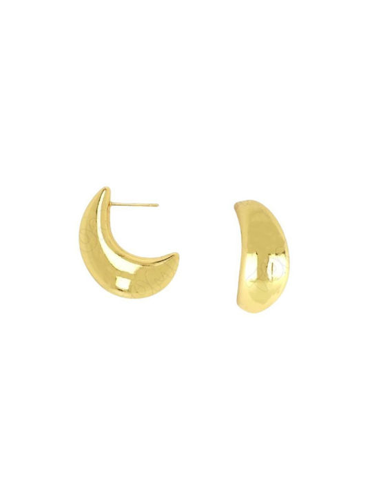 Women's Stainless Steel 316L Gold Hoop Earrings Hea5010